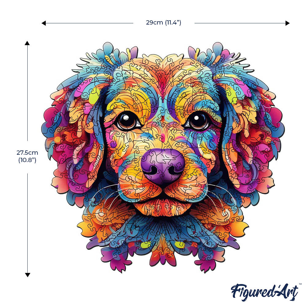 Puzzle en Bois Adulte - Portrait de Chien coloré - photo 9