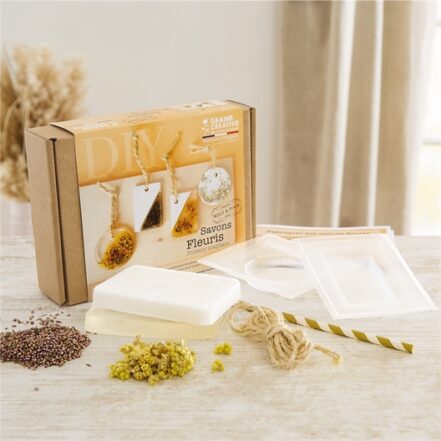 Kit savons fleuris DIY