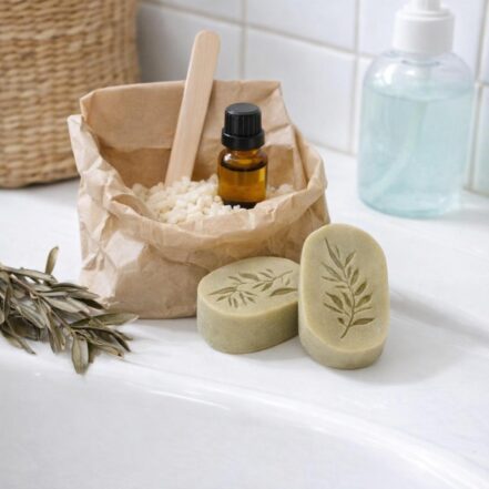 Kit DIY Savons - Savons argile verte et olives