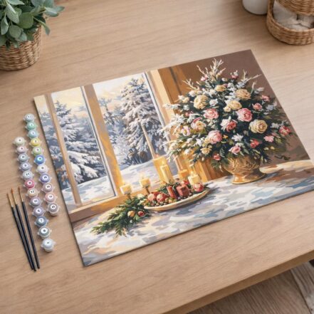 Veillée de Noël Romantique - Toile roulée