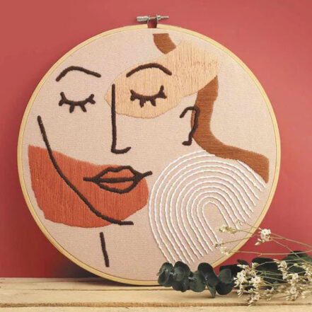 Kit de broderie décorative - Line art
