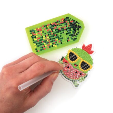 Kit stickers diamant cactus, une activité créative scintillante