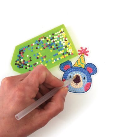 Kit stickers diamant ours, une activité créative scintillante