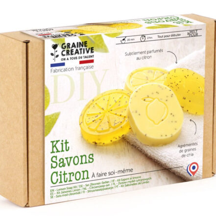 Kit DIY savons citron et chia, frais et exfoliants