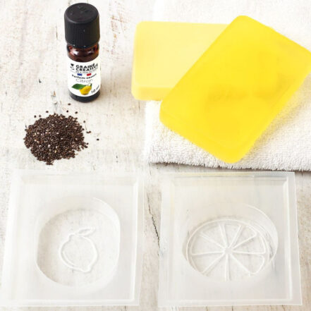 Kit DIY savons citron et chia, frais et exfoliants