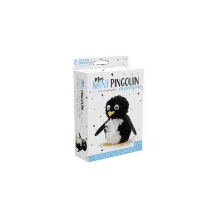 Kit pompon pingouin enfant, facile et prêt à créer