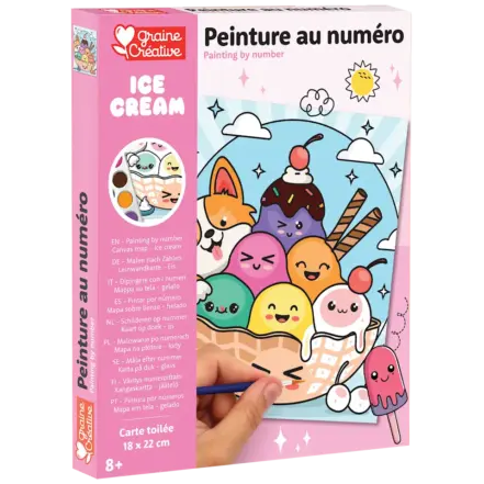 Kit peinture par numéros coupe de glace facile