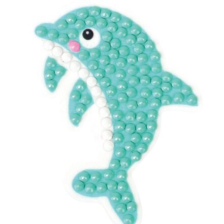 Kit diamond painting dauphin, sticker scintillant facile