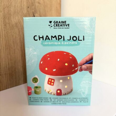 Kit céramique champignon à peindre, déco douce et facile