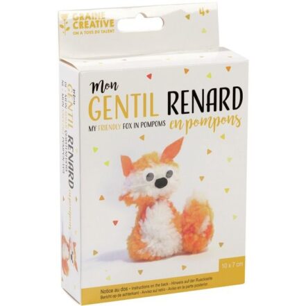 Kit pompon renard facile à créer en famille