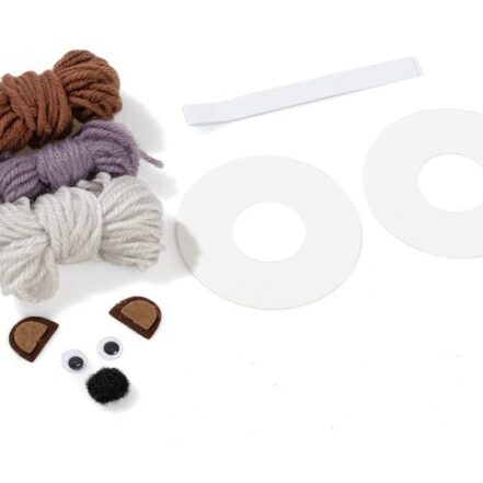 Kit pompon hérisson facile à créer en famille