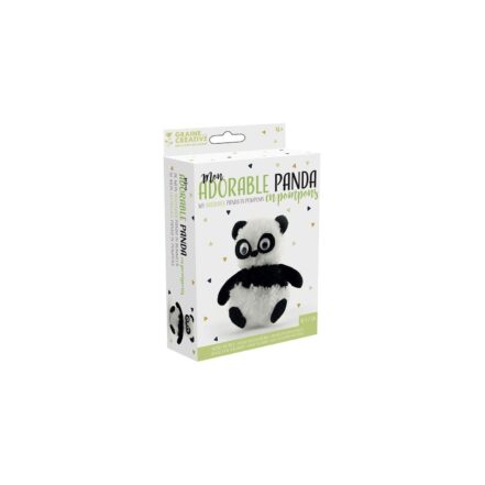 Kit pompon panda facile à faire en famille