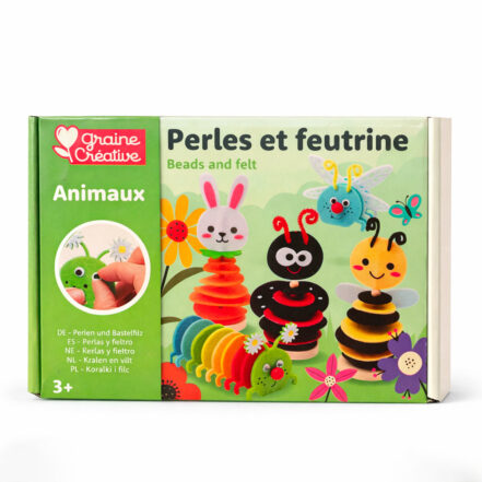 Kit petits insectes en perles et feutrine dès 3 ans