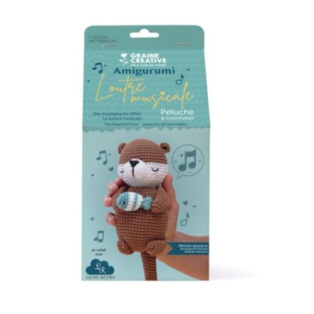 Kit amigurumi loutre musicale à crocheter facilement