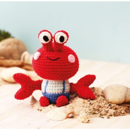 Kit crochet Minigurumi crabe facile, complet et ludique