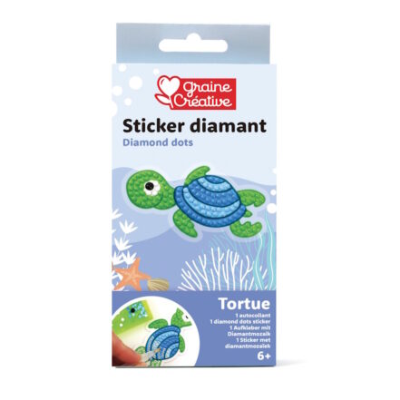 Kit mosaïque diamant cœur, un sticker brillant à créer