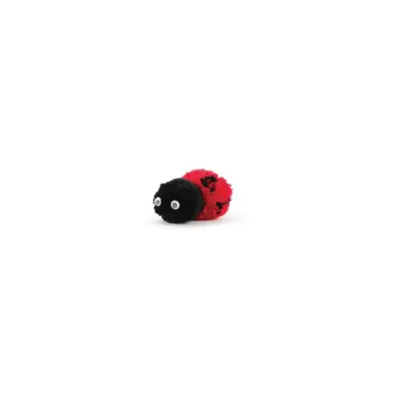 Kit pompons coccinelle facile à créer en famille