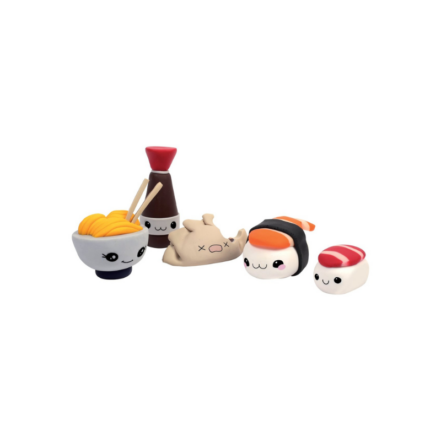 Kit Fimo kawaii sushis et plats asiatiques à modeler