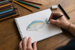 Dessiner un poisson facilement : 7 gestes pour débuter