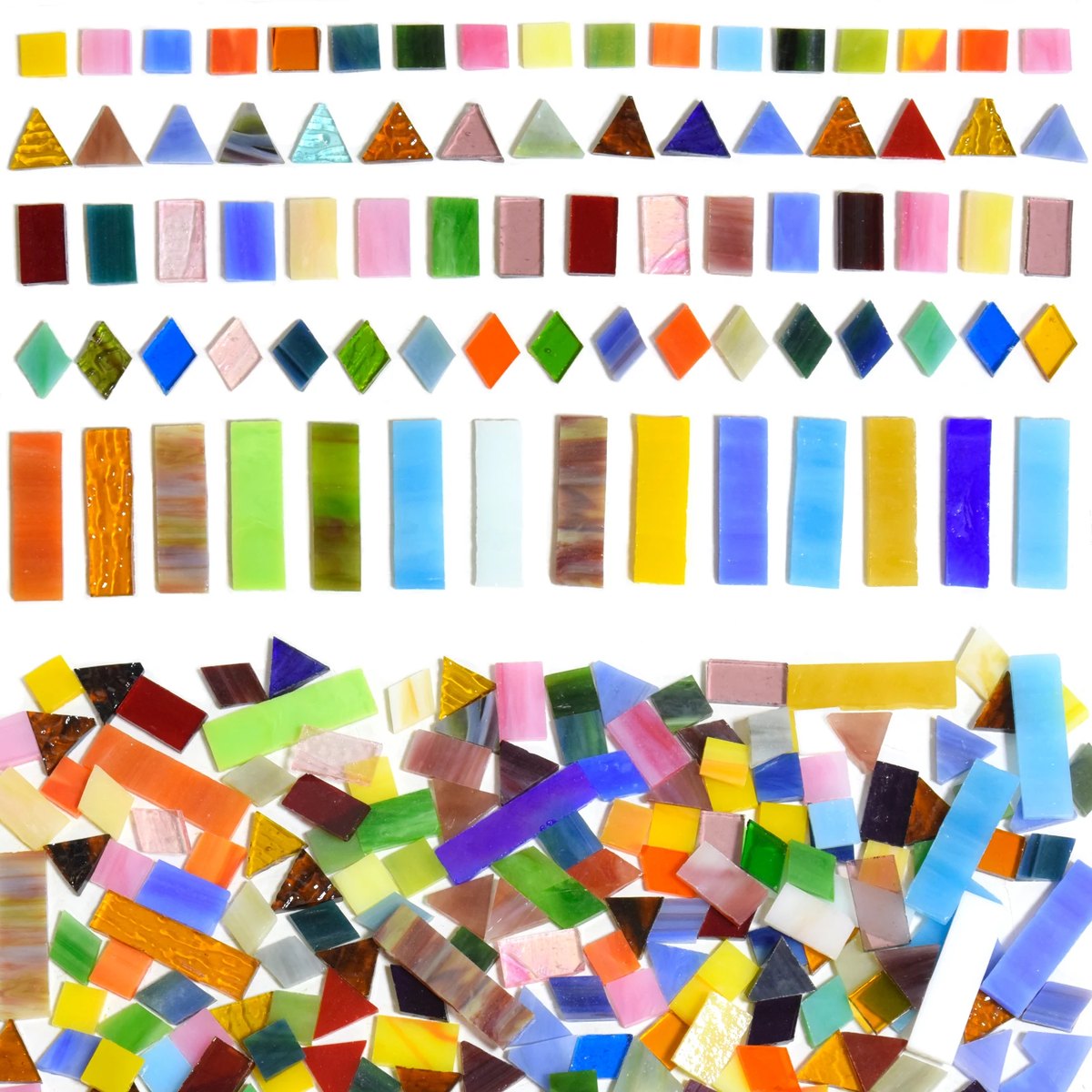 Fragments de verre coloré pour mosaïque, 250 g Fragments de verre coloré pour mosaïque, 250 g