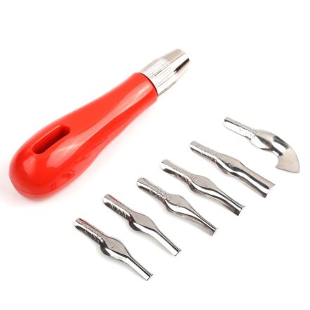 Kit de gravure de tampons en gomme avec outils