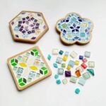 Kit mosaïque en verre coloré pour adulte, 49 pièces