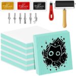 Kit de tampons à graver, 6 blocs 5,1 x 5,1 cm