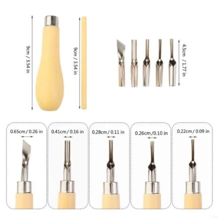 Lot de deux kits d’outils de coupe pour linogravure