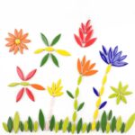 Tesselles mosaïque feuilles de saule en porcelaine, 100 g